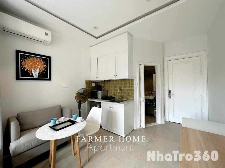 Cho thuê căn hộ Studio Cửa sổ lớn thoáng Q1 gần cầu Nguyễn Văn Cừ, Nowzone, công qn Thành Phố