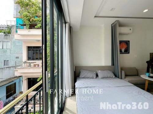 Cho thuê căn hộ Studio Cửa sổ lớn thoáng Q1 gần cầu Nguyễn Văn Cừ, Nowzone, công qn Thành Phố