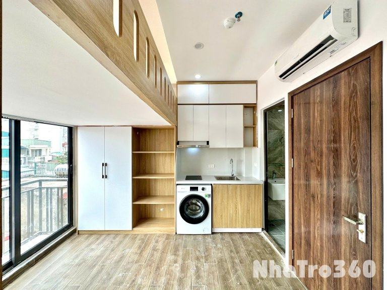 (Cực hiếm) Căn hộ Gác xép cao cấp 20m2 mới khai trương tại Quan Nhân - Có máy giặt riêng
