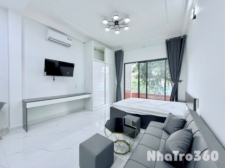 Cho thuê căn hộ Studio Ban công MỚI KENG Q4 gần cầu Ông Lãnh, cầu Calmette, cầu Kênh Tẻ