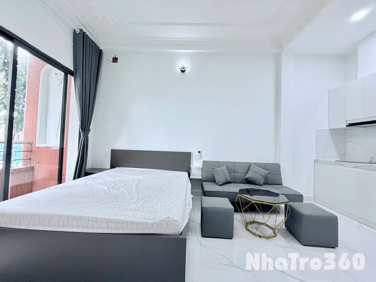 Cho thuê căn hộ Studio Ban công MỚI KENG Q4 gần cầu Ông Lãnh, cầu Calmette, cầu Kênh Tẻ