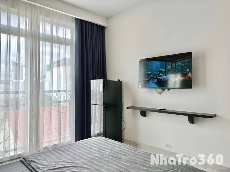 Cho thuê căn hộ Studio Ban công đón gió MỚI Q1 gần chợ Tân Định, nhà thờ Tân Định, công viên Lê Văn Tám