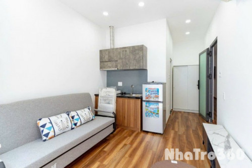 Cho thuê căn hộ Studio Ban công Q4 gần ĐH Luật, ĐH Nguyễn Tất Thành, cầu Tân Thuận