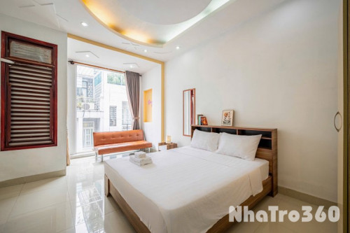 Cho thuê căn hộ Studio Ban công Q1 gần ĐH Văn Lang, cầu Ông Lãnh, cầu Calmette, chợ Bến Thành, Bitexco