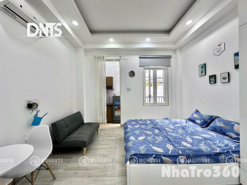 Cho thuê căn hộ Studio Tách bếp, Ban công Q1 gần ĐH Mở, ĐH UEH, cầu Thị Nghè, vòng xoay Điện Biên Phủ