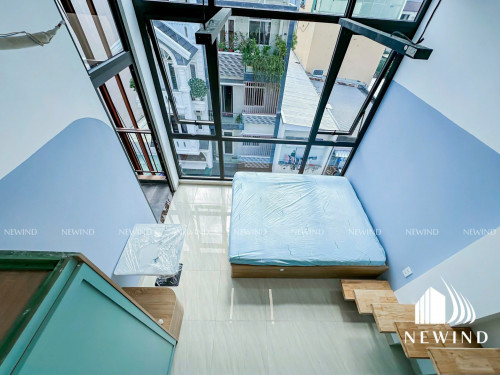 Trung tâm Quận 7 cho thuê Duplex, Stu ban công, cửa sổ, rộng rãi 45m2, nhà thang máy, bảo vệ, hầm xe đầy đủ