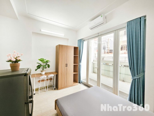 Cho thuê căn hộ studio có ban công/ cửa sổ, full nội thất p.Tân Kiểng, q.7 gần Lotte, RMIT, TDTU