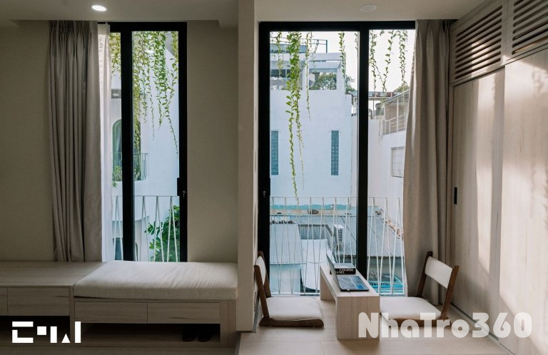 Cho thuê căn hộ Studio MỚI BỐC SEAL, Ban công thoáng Q1 gần cầu Ông Lãnh, cầu Calmette, chợ Bến Thành, Bitexco