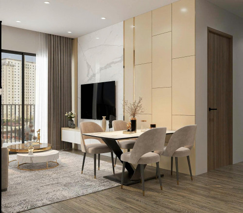 Cho thuê căn hộ 2 phòng ngủ -TC1, Vinhomes Smart City – Full nội thất, chỉ xách vali vào ở!