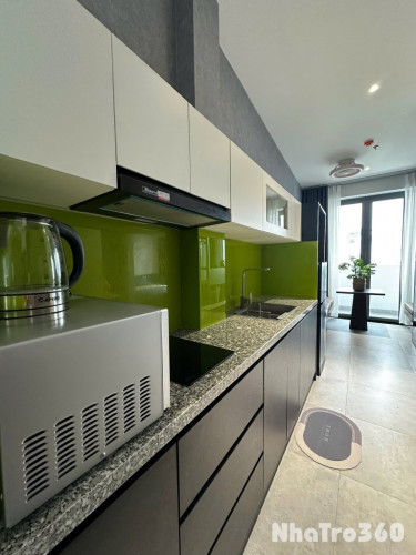 Cho thuê căn hộ Studio Ban công SIÊU XINH Q4 gần cầu Ông Lãnh, cầu Calmette, ĐH Luật, ĐH Nguyễn Tất Thành