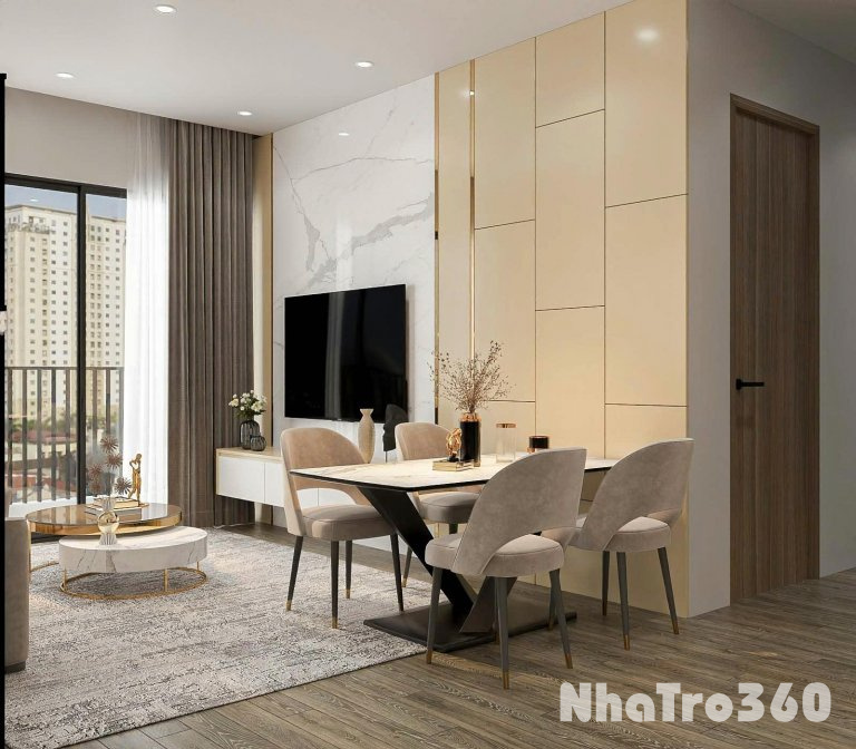 Cho thuê căn hộ 2 phòng ngủ - diện tích 64m -TC1, Vinhomes Smart City – Full nội thất, chỉ xách vali vào ở!