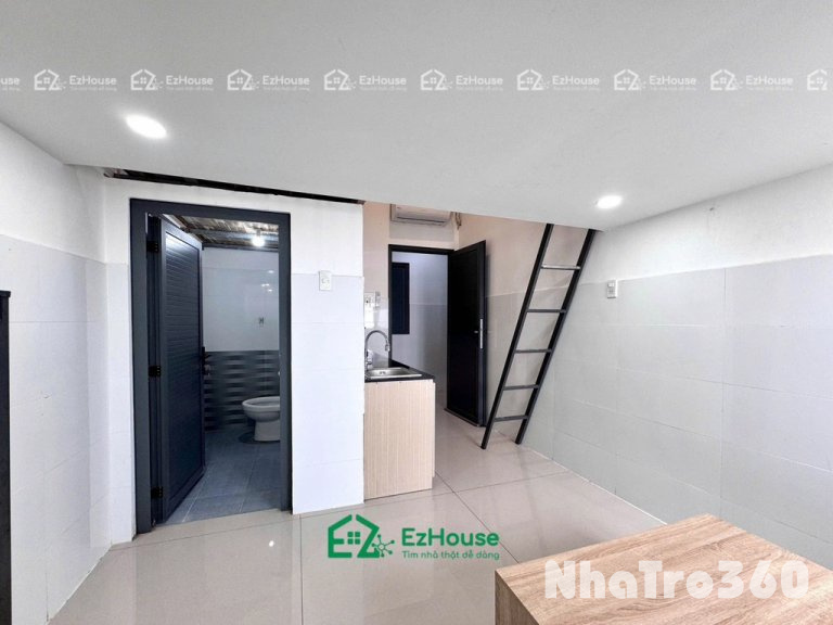 Phòng gác cao 2m ngay hoà bình có sẵn nội thất