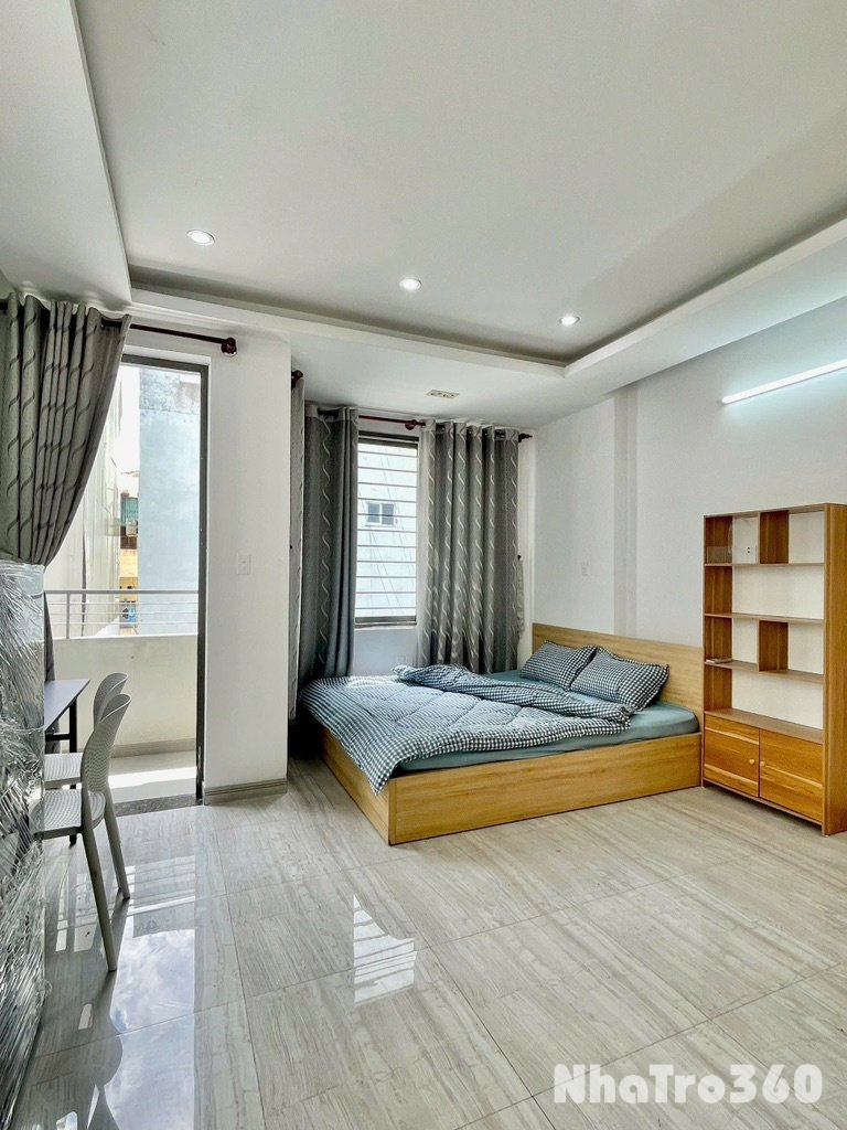 Cho thuê chdv gần nhà ga T3 nội thất cửa sổ đẹp