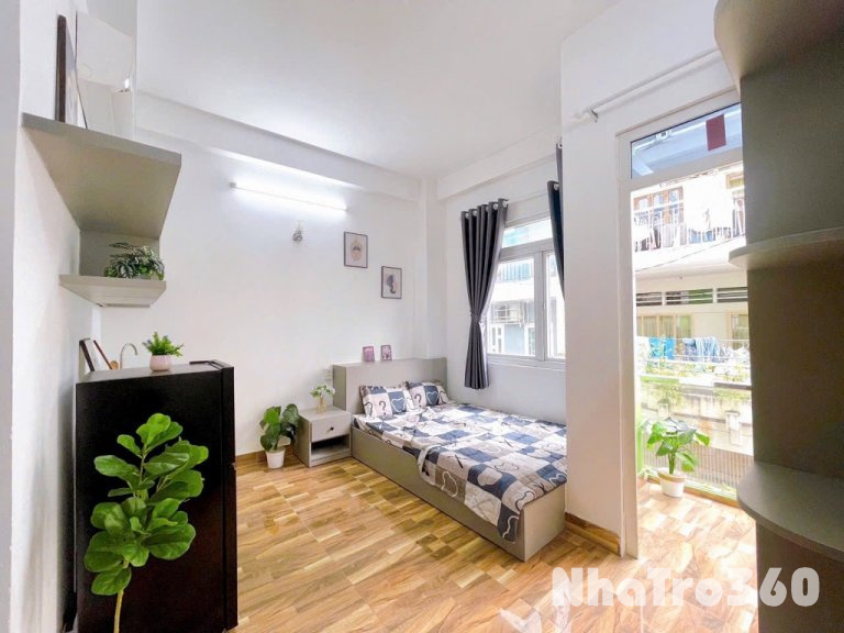 Cho thuê căn hộ Studio máy giặt riêng ban công Q10