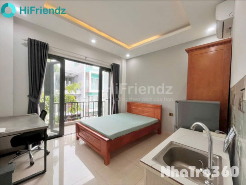 Cho thuê căn hộ studio full nt có ban công p.Tân Quy q.7 gần Lotte, SCVivo, RMIT, TDTU