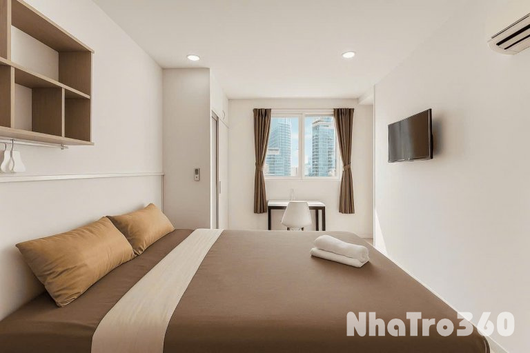 Cho thuê căn hộ studio ban công/ cửa sổ full nt p.Tân Phong q.7 gần RMIT, TDTU, KDC Trung Sơn