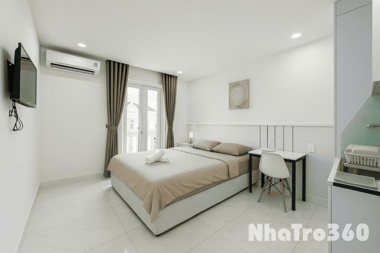 Cho thuê căn hộ studio ban công/ cửa sổ full nt p.Tân Phong q.7 gần RMIT, TDTU, KDC Trung Sơn