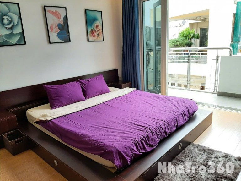 Cho Thuê Căn Hộ 1 Phòng Ngủ Bancol Full Nội Thất Gần Công Viên Lê Văn Tám