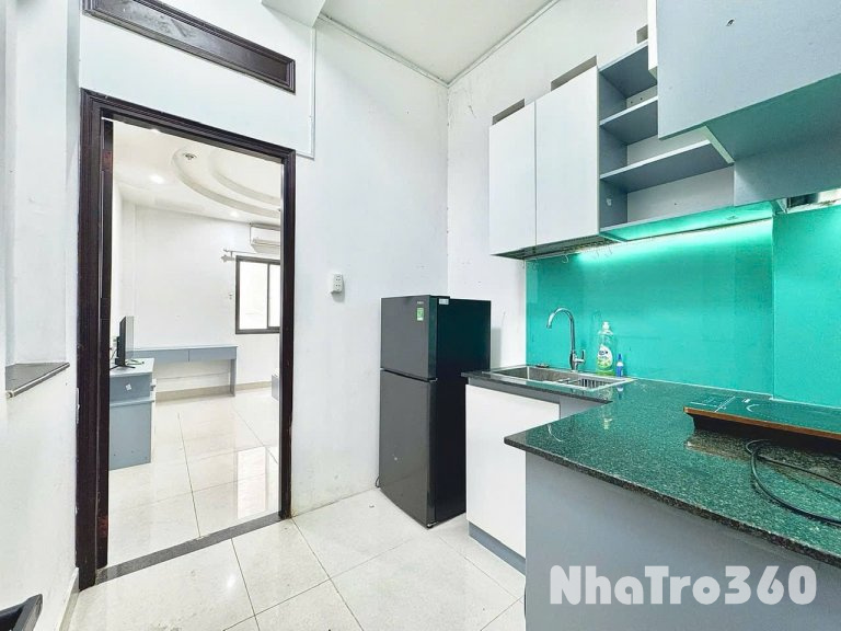 Cho thuê căn hộ 1PN Cửa sổ, Máy giặt riêng Q1 gần cầu Thị Nghè, ĐH Mở, ĐH UEH, vòng xoay Điện Biên Phủ