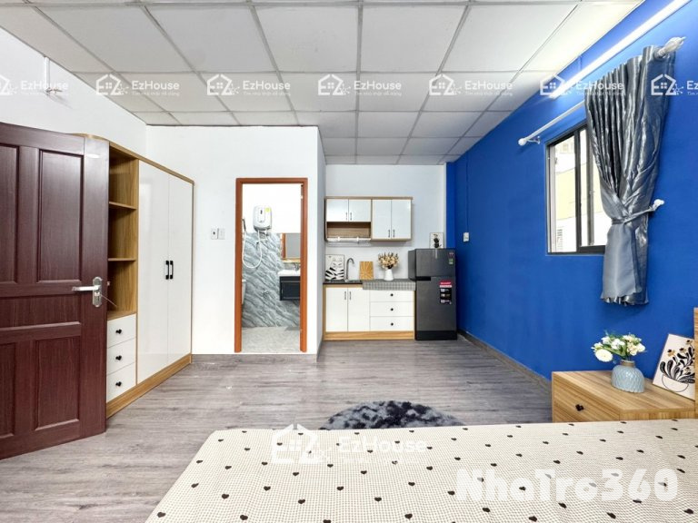 Studio, cửa sổ, tự do, giá rẻ, full nội thất