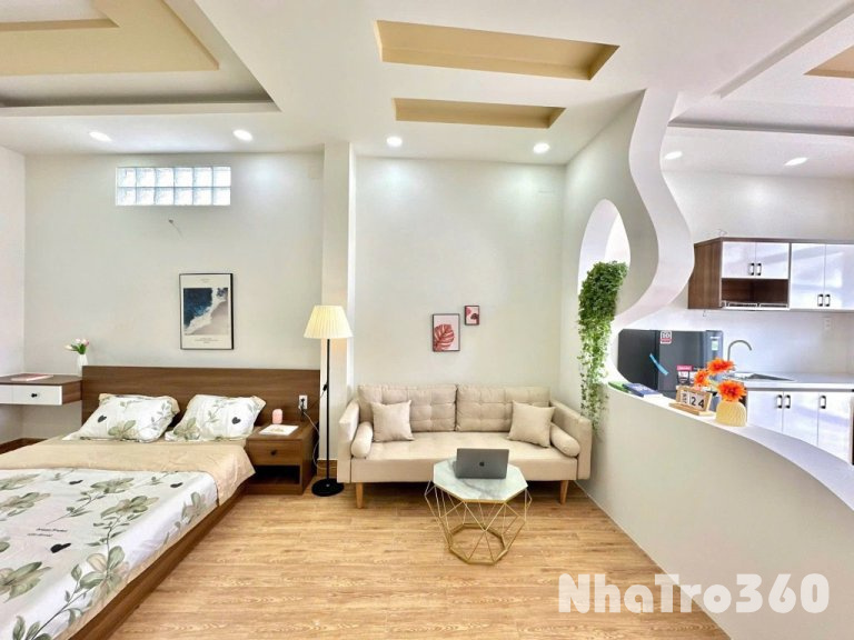 Căn Hộ Dịch Vụ Full Nội Thất Có Ban Công, Máy Giat