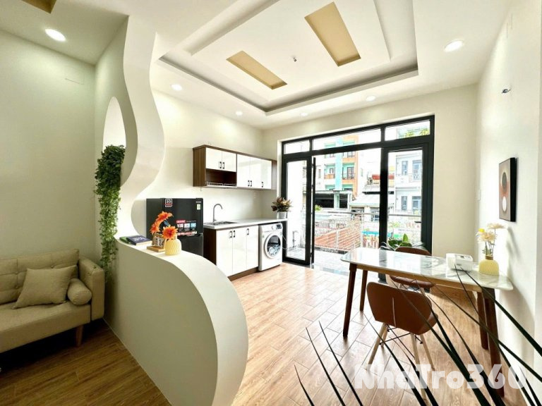 Căn Hộ Dịch Vụ Full Nội Thất Có Ban Công, Máy Giat