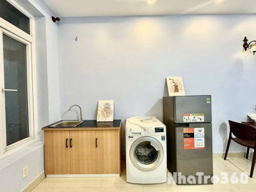 Căn hộ ngay trung tâm quận 4 mới, máy giặt riêng từng phòng, gần đại học Luật, Nguyên Tất Thành