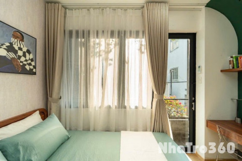 Căn Hộ 1PN + 1PK Full Nội Thất Bancolny Giáp Q10