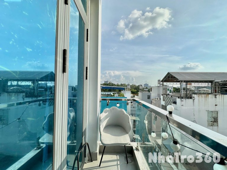 Cho thuê căn hộ 1PN Ban công thoáng Q3 gần công viên Lê Thị Riêng, toà nhà Viettel, cư xá Bắc Hải