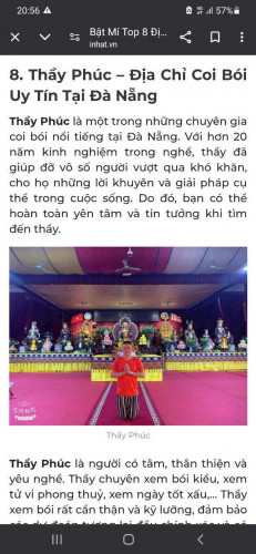 Thầy Phúc – Địa Chỉ Coi Bói Uy Tín Tại Đà Nẵng