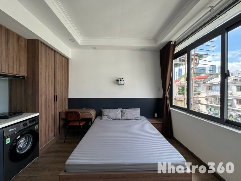 Cho thuê căn hộ Studio Ban công thoáng Q1 gần cầu Thị Nghè, ĐH Mở, ĐH UEH, vòng xoay Điện Biên Phủ