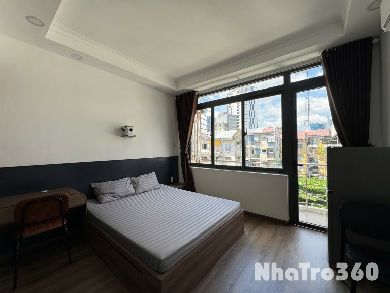 Cho thuê căn hộ Studio Ban công thoáng Q1 gần cầu Thị Nghè, ĐH Mở, ĐH UEH, vòng xoay Điện Biên Phủ
