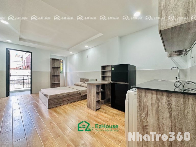 Full nội thất, bancol, cửa sổ, vân tay, studio