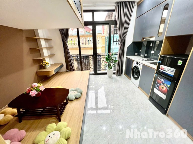 (Cực hiếm) Căn hộ Duplex 28m2 ngõ 147 Vũ Tông Phan - Máy giặt riêng - Cách phố 30m - Nhận xe điện
