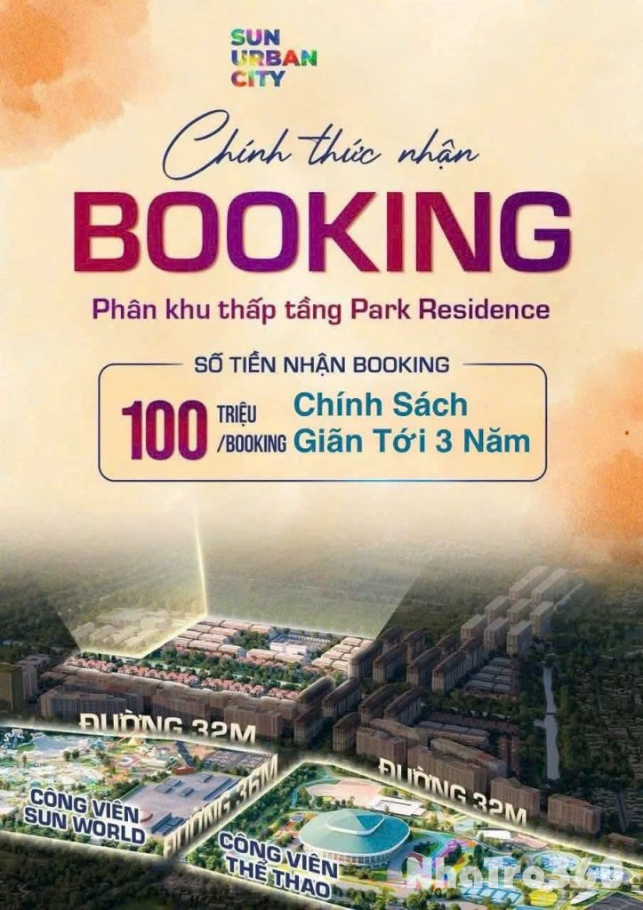 🚀 CHÍNH THỨC NHẬN BOOKING – PHÂN KHU MỚI SUN URBAN CITY 🚀
Tin nóng từ Sun Urban City – siêu phẩm Phân khu mới Park Residence đã chính thức mở nhận Booking!
Vị trí “vàng” khi nằm ngay sát:
🌳 Công viên Sun World – trung tâm vui chơi giải trí hàng đầu.
⚽