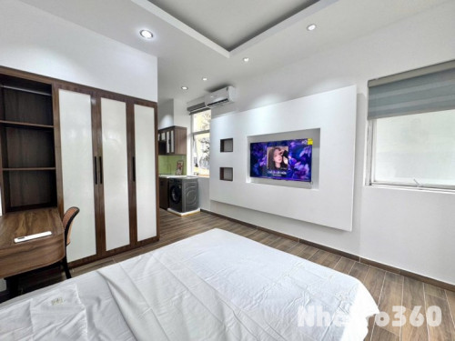 Căn Hộ Dịch Vụ Full Nội Thất Có Ban Công, Máy Giat