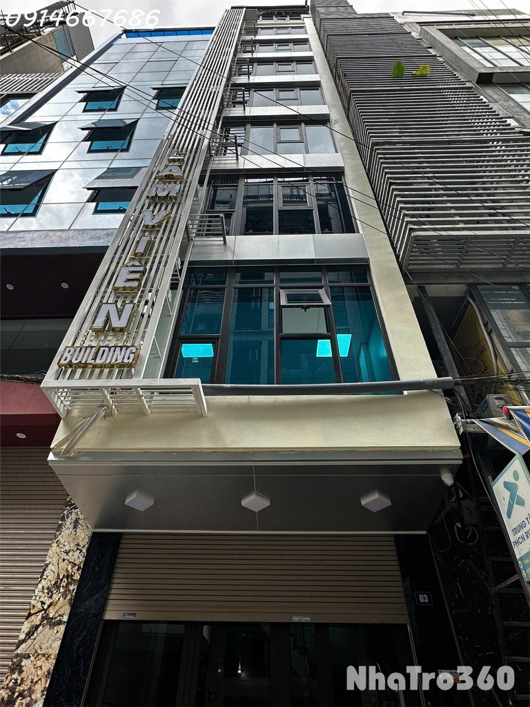 Cho thuê làm văn phòng mặt phố Dương Khuê, nhà 9 tầng 70m2, thuê cả tòa 110tr