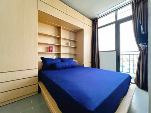 CĂN HỘ BAN CÔNG FULL NỘI THẤT QUẬN 8 GẦN CẦU NGUYỄN VĂN CỪ
