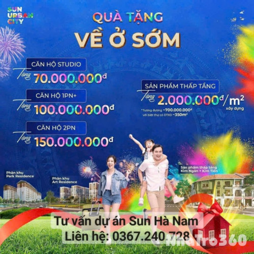 Phần 78:🌟 NHẬN NHÀ MÀ VẪN ĐƯỢC QUÀ - Chỉ có tại Sun Urban City 🌟

/-li Với ưu đãi “Về ở sớm”, những gói hỗ trợ nội thất cực hấp dẫn đang chờ đón cư dân tương lai.