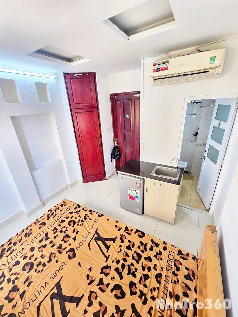 Cho thuê căn hộ Studio Cửa sổ thoáng Q4 gần ĐH Luật, ĐH Nguyễn Tất Thành