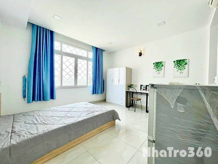 Cho thuê căn hộ Studio Cửa sổ Q4 gần chợ 200, ĐH Luật, ĐH Nguyễn Tất Thành, nhà thờ Xóm Chiếu