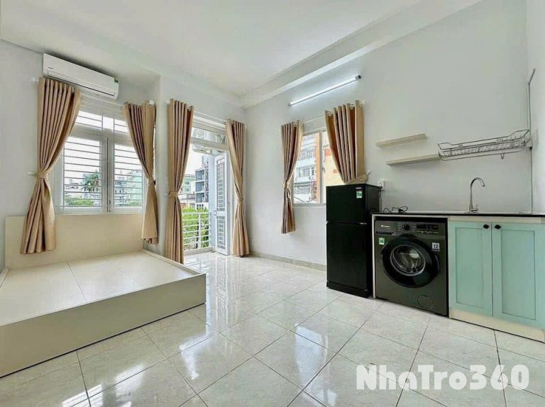 Studio ban công có MGR gần CV Lê Thị Riêng QTB