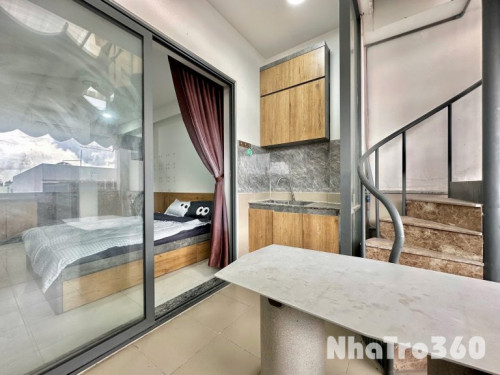 CĂN HỘ 1 PN BAN CÔNG FULL NỘI THẤT QUẬN 10 GẦN CẦU VƯỢT 3 THÁNG 2