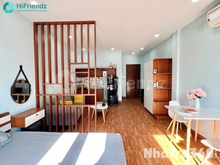 ✨ STUDIO BAN CÔNG FULL NỘI THẤT TÁCH BẾP QUẬN 8 ✨️