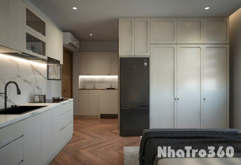 Căn hộ Full nội thất, cửa sổ lớn, Trần Hưng Đạo Q1