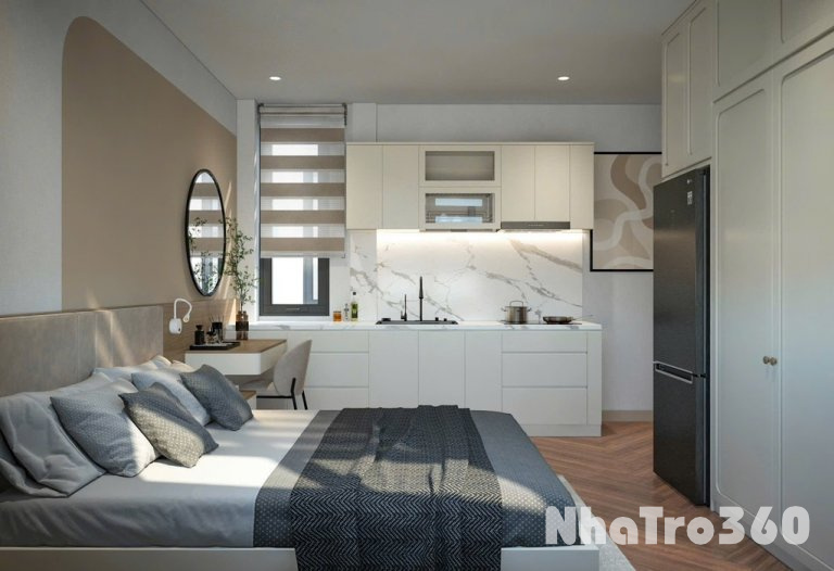 Căn hộ Full nội thất, cửa sổ lớn, Trần Hưng Đạo Q1