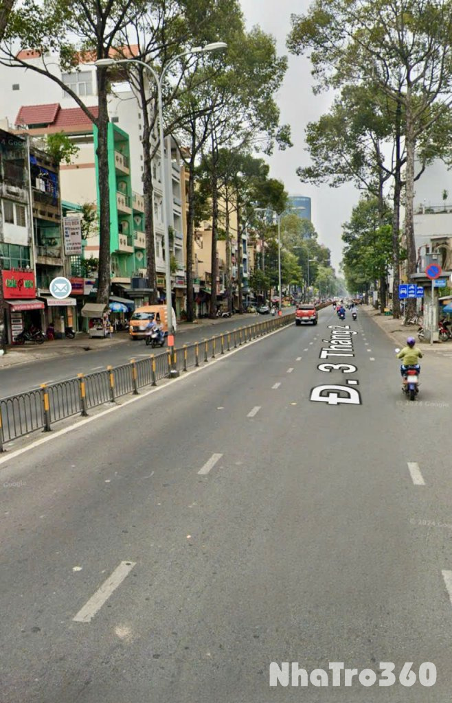 15 Triệu: HIẾM nguyên căn MẶT TIỀN đường 3 tháng 2 Q10- cao 4 tầng 3 phòng thông suốt. VŨ 0933910039