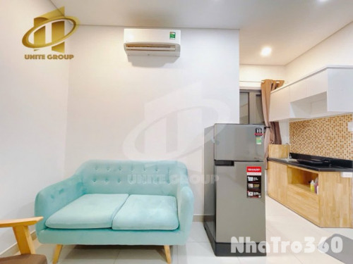 Cho thuê căn hộ Studio Cửa sổ, full nội thất Q4 gần cầu Kênh Tẻ, chợ 200, ĐH Luật, ĐH Nguyễn Tất Thành