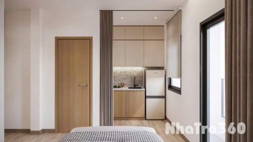 STUDIO TÁCH BẾP – BAN CÔNG RỘNG – FULL NỘI THẤT – MÁY GIẶT RIÊNG