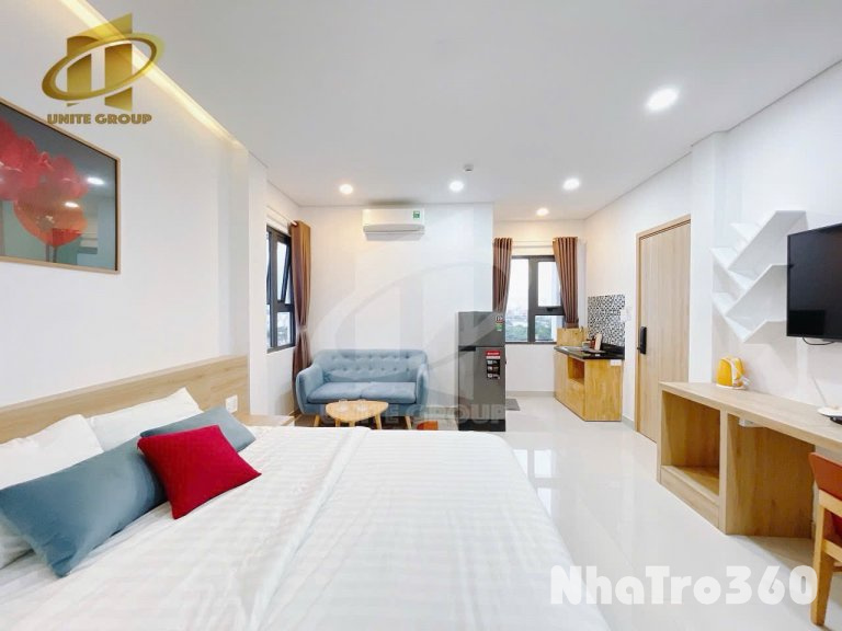 Cho thuê căn hộ Studio Cửa sổ, full nội thất Q4 gần cầu Kênh Tẻ, chợ 200, ĐH Luật, ĐH Nguyễn Tất Thành